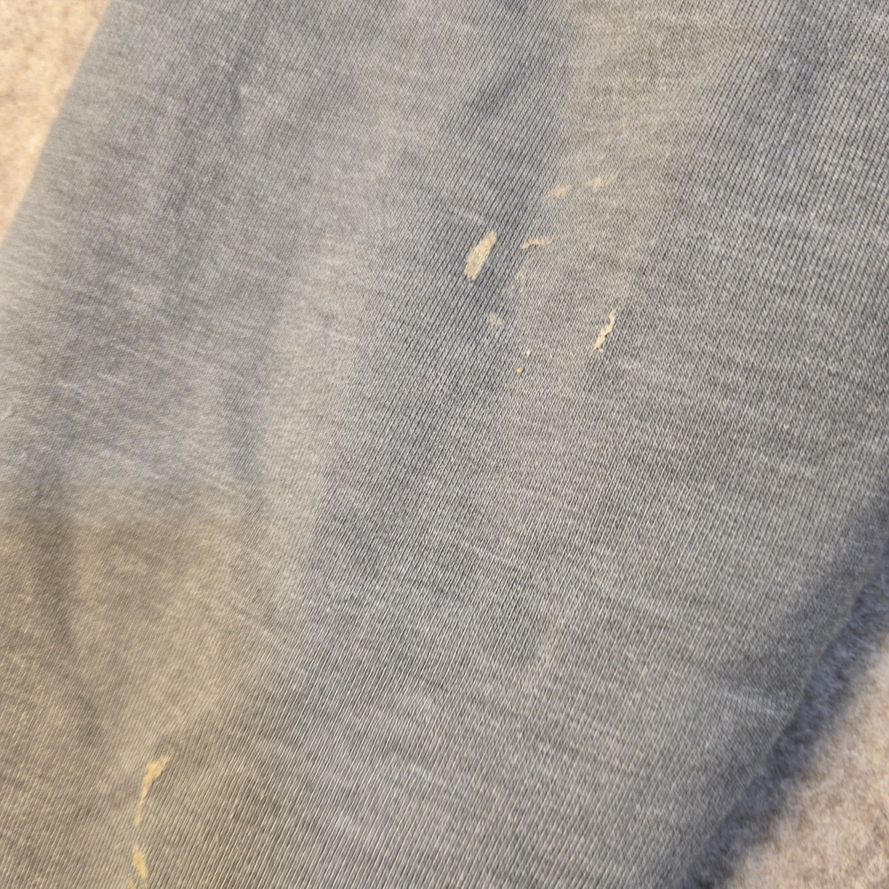 The Black Dog Brand Womens Large Gray Crossover Hoodie Drawstring Hem Logo T1240 - Picture 7 of 7